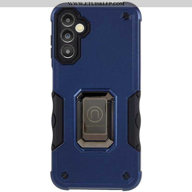Etui do Samsung Galaxy A14 / A14 5G Wsparcie Pierścienia Z Efektem Metalu